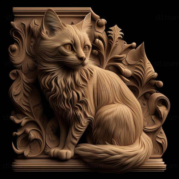 3D model Balinese cat (STL)